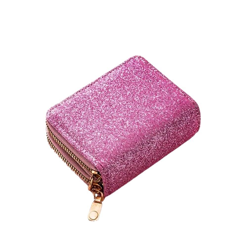 7070 Small Wallet Compact Pocket Credit Card Holder Leather Coin Slot